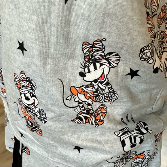 Disney Mickey Mouse‎ Minnie Halloween Pajama Set Short & Tee Women’s Size Small - Picture 4 of 9